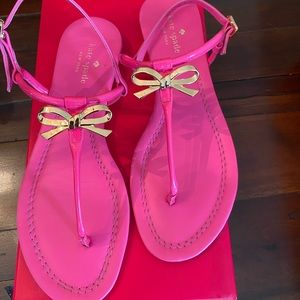 Kate Spade Tracie Bow Sandal- Hot Pink